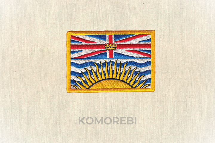 Colombie-Britannique - Drapeau Brodé