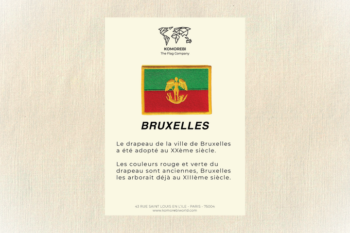 Bruxelles - Bestickte Flagge