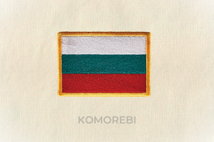 Bulgarie - Drapeau Brodé