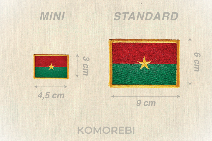 Burkina Faso - Drapeau Brodé