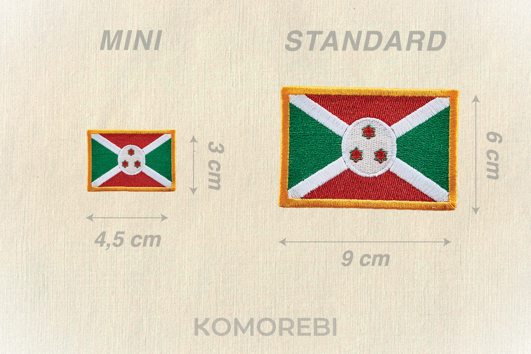 Burundi - Drapeau Brodé