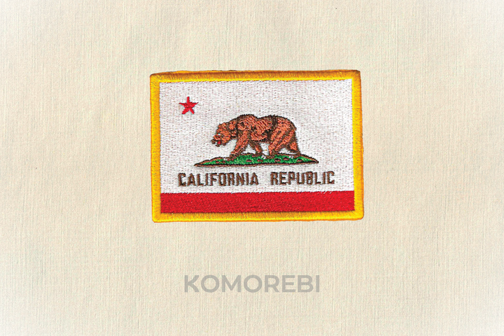 Californie - Drapeau Brodé