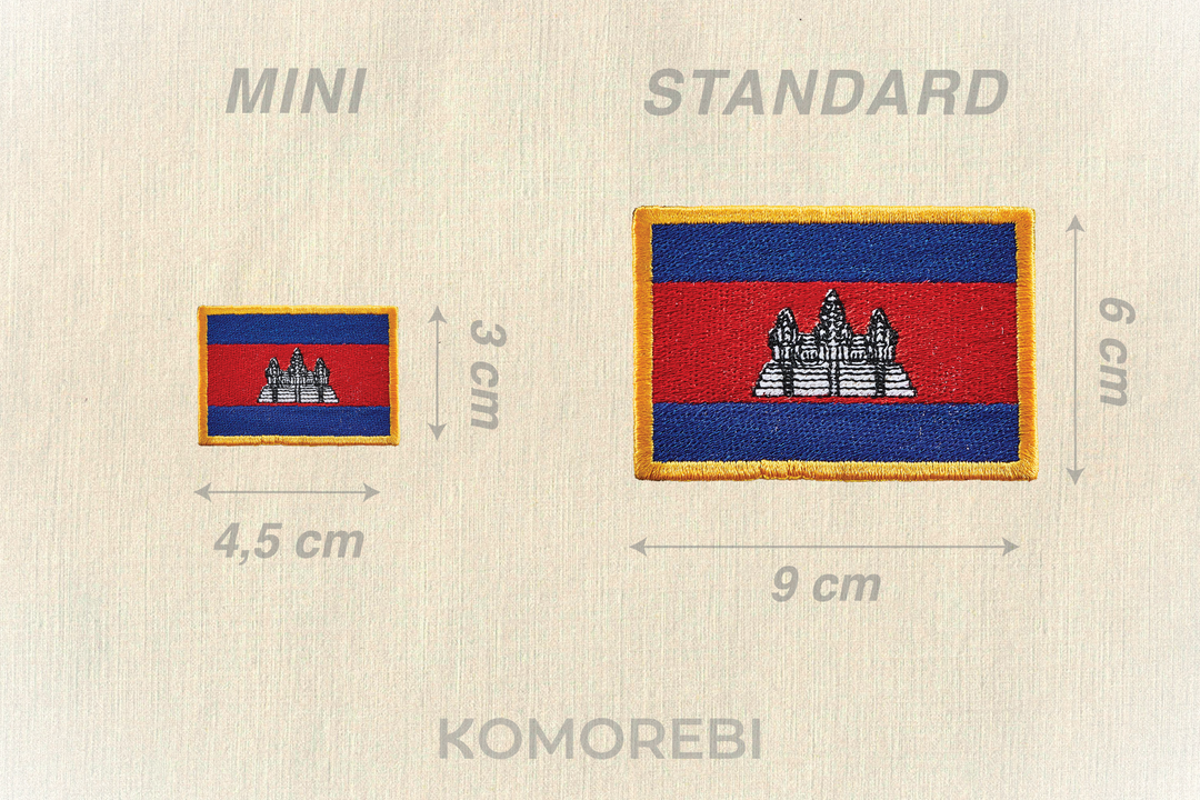 Cambodge - Drapeau Brodé