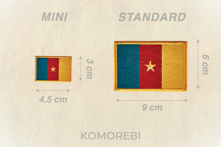 Cameroun - Drapeau Brodé