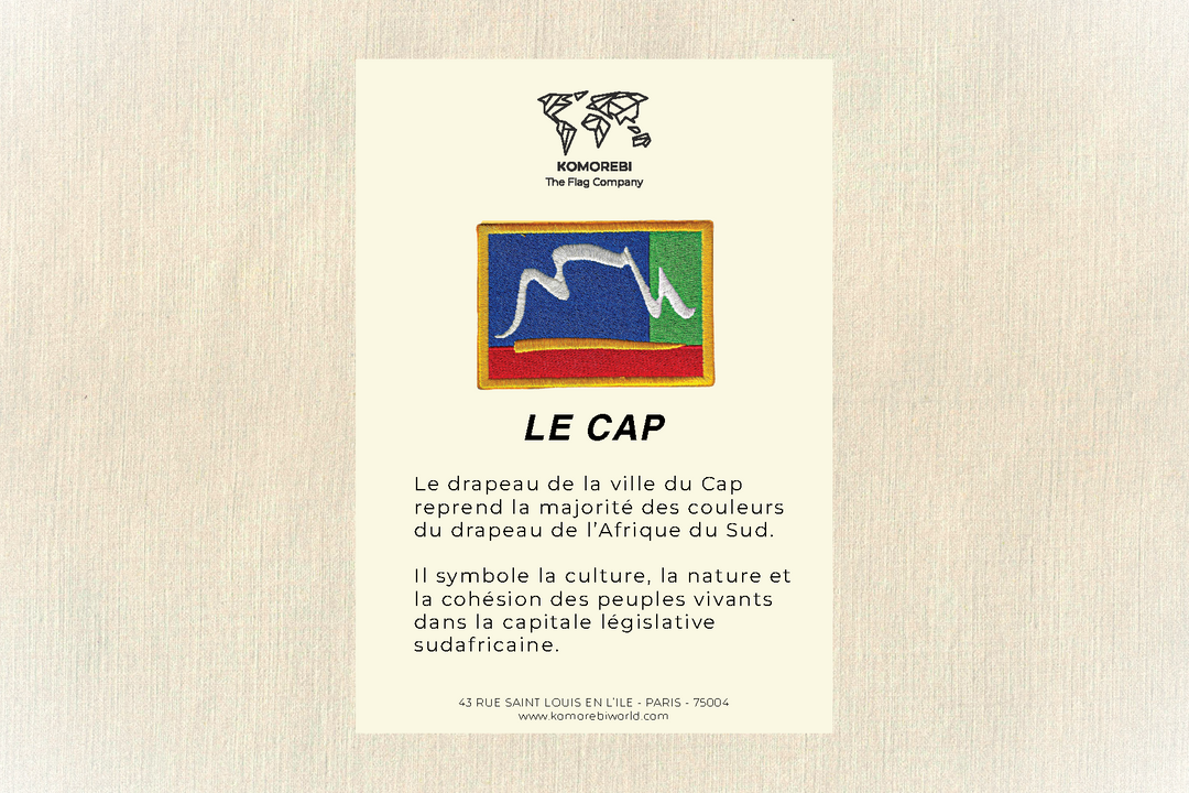 Le Cap - Drapeau Brodé