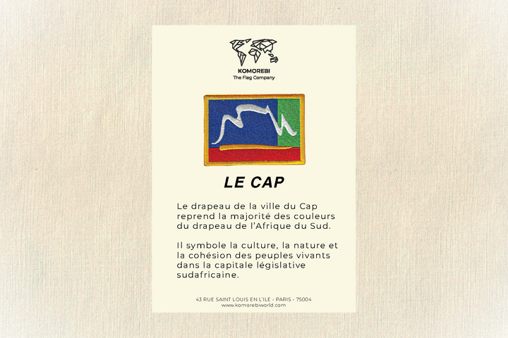 Le Cap - Drapeau Brodé