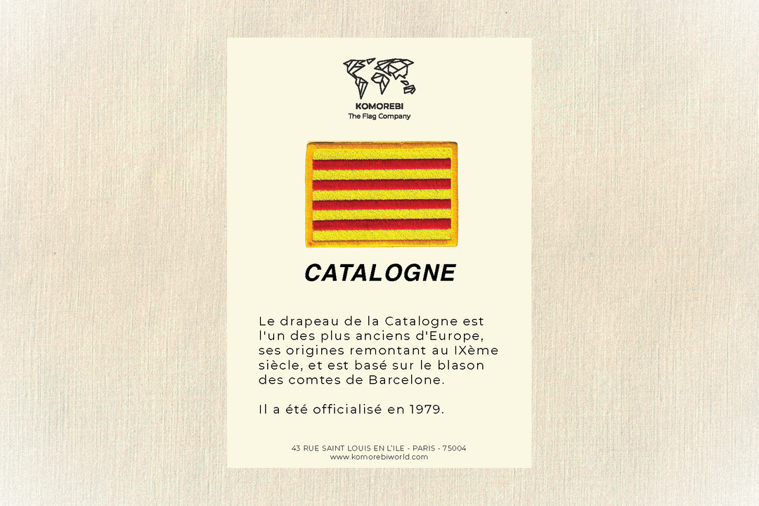 Catalogne - Drapeau Brodé