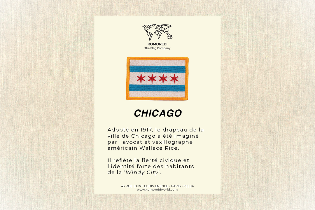 Chicago - Drapeau Brodé