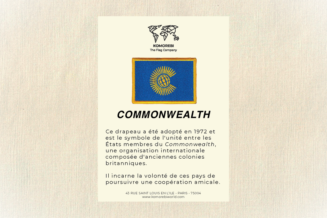 Commonwealth - Drapeau Brodé