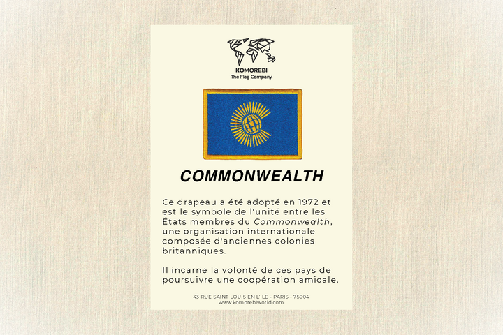 Commonwealth - Drapeau Brodé