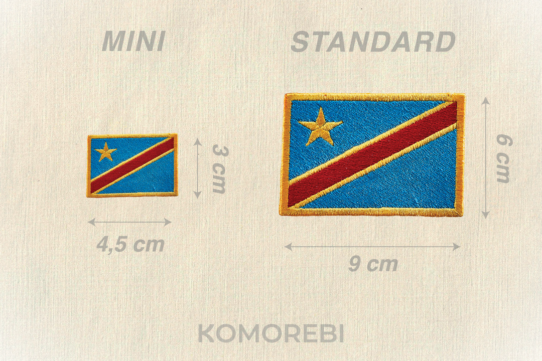Congo (RDC) - Drapeau Brodé