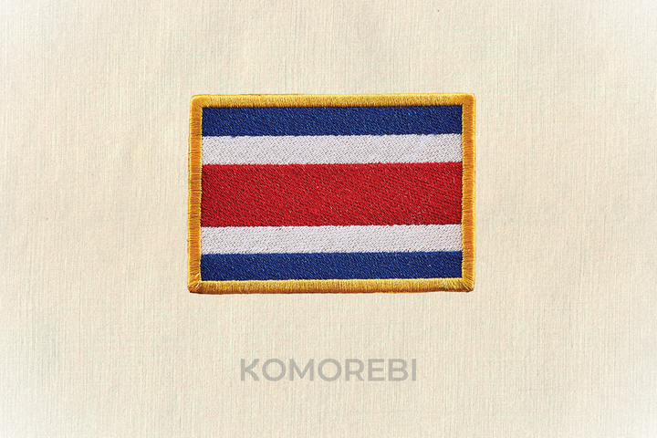 Costa Rica - Drapeau Brodé