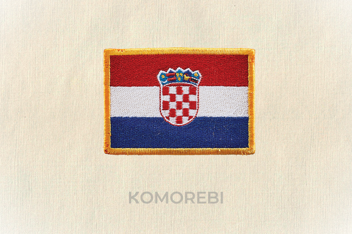 Croatie - Drapeau Brodé