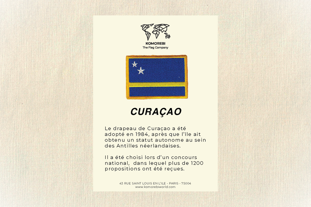 Curaçao - Drapeau Brodé