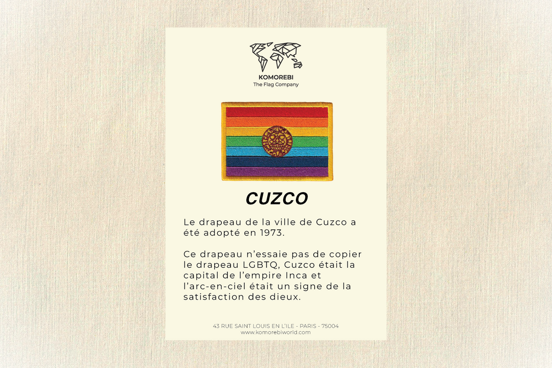 Cusco - Drapeau Brodé