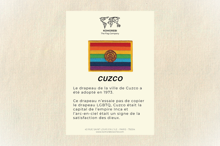 Cusco - Drapeau Brodé