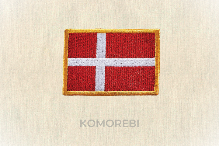 Danemark - Drapeau Brodé