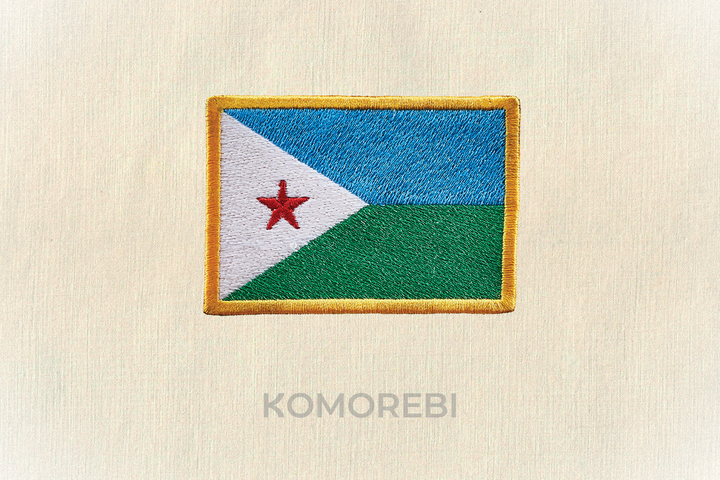 Djibouti - Drapeau Brodé