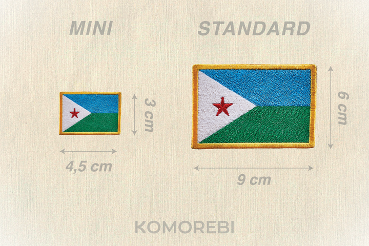 Djibouti - Drapeau Brodé