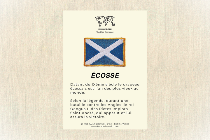 Écosse - Drapeau Brodé