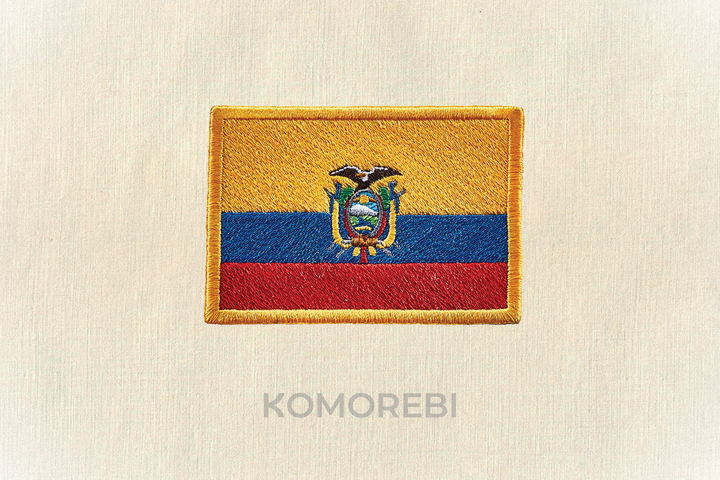 Équateur - Drapeau Brodé