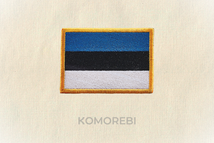 Estonie - Drapeau Brodé