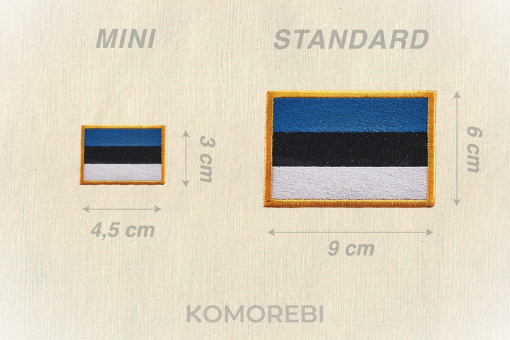 Estonie - Drapeau Brodé