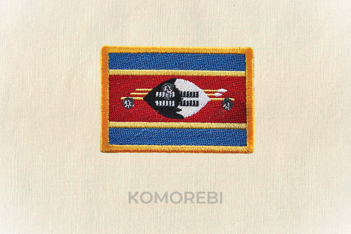 Eswatini - Drapeau Brodé