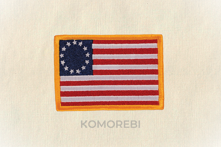 États-Unis (1777 )'Betsy Ross' - Drapeau Brodé