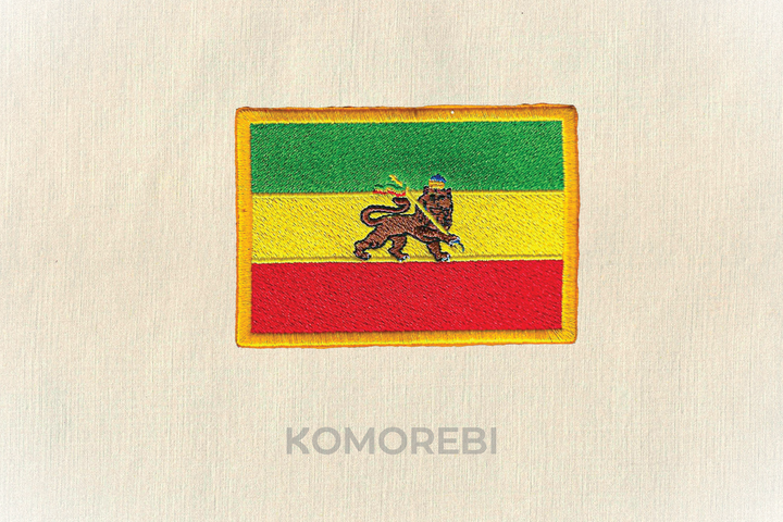 Éthiopie (1975) - Drapeau Brodé