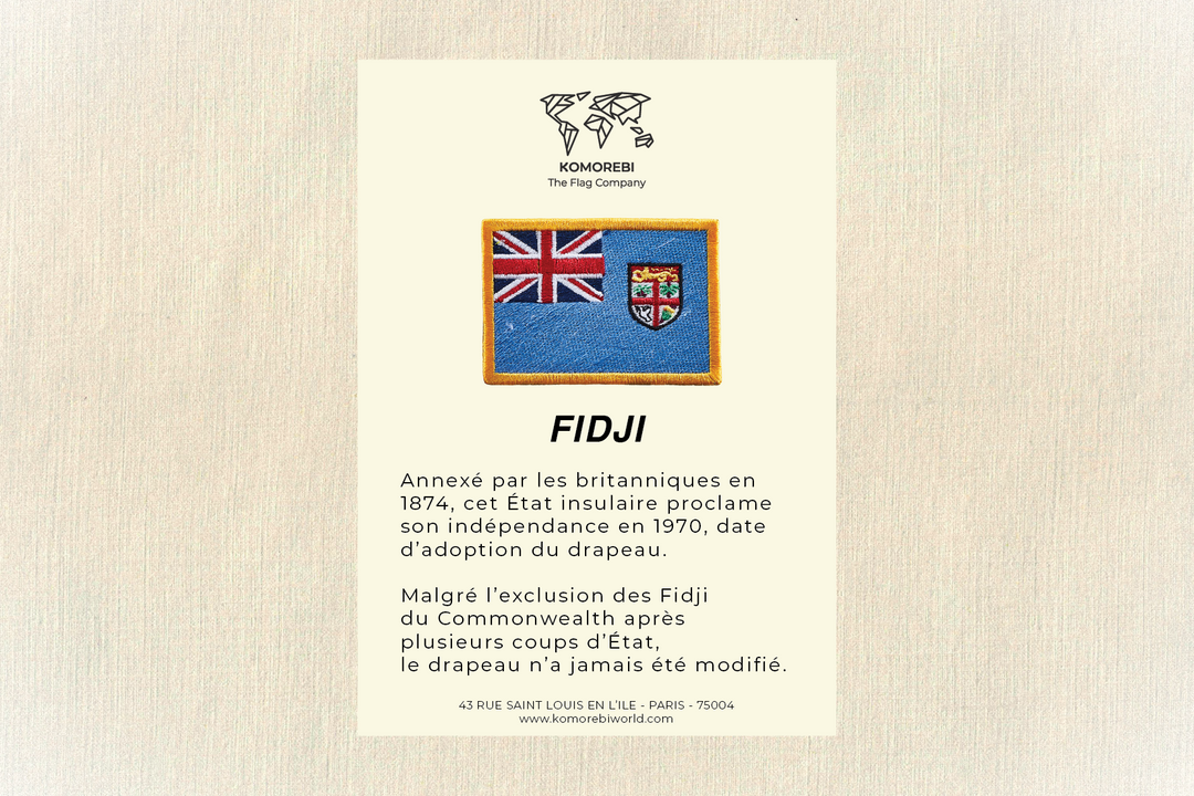 Fidji - Drapeau Brodé