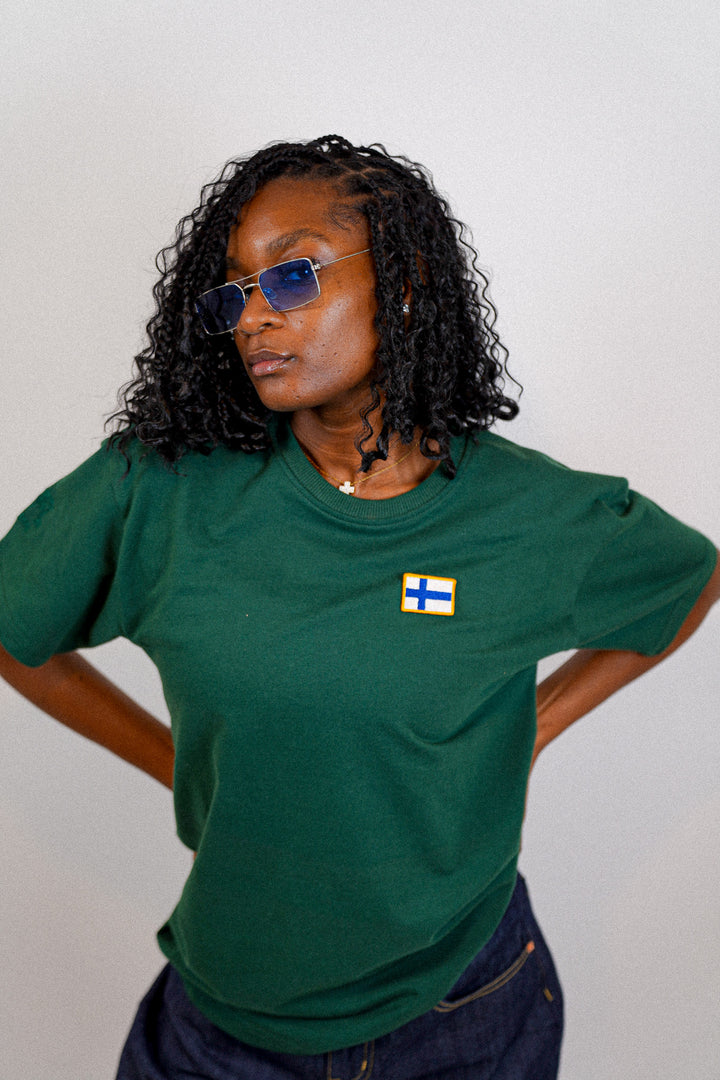 Camiseta de bandera de Finlandia