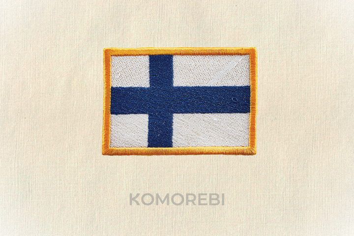 Finlande - Drapeau Brodé