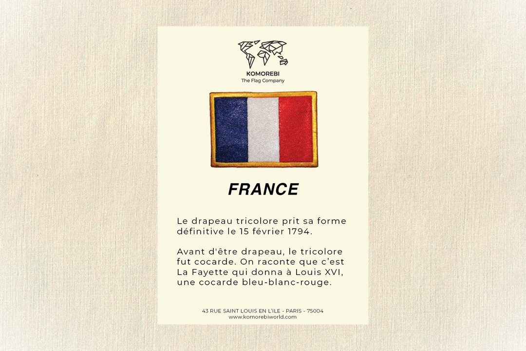 France - Drapeau Brodé