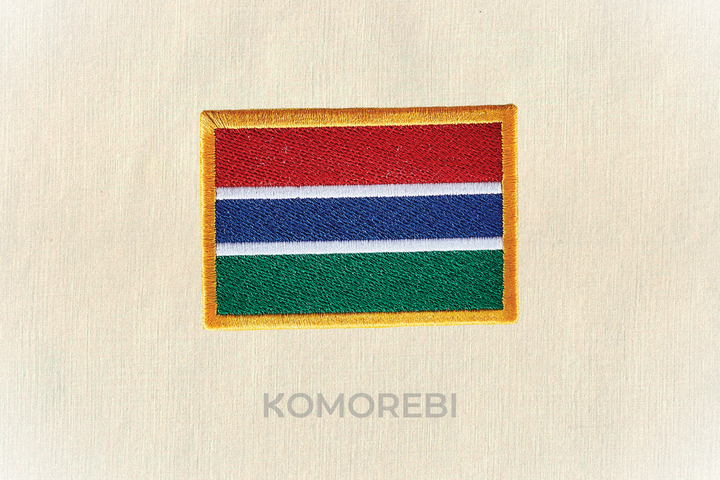 Gambie - Drapeau Brodé