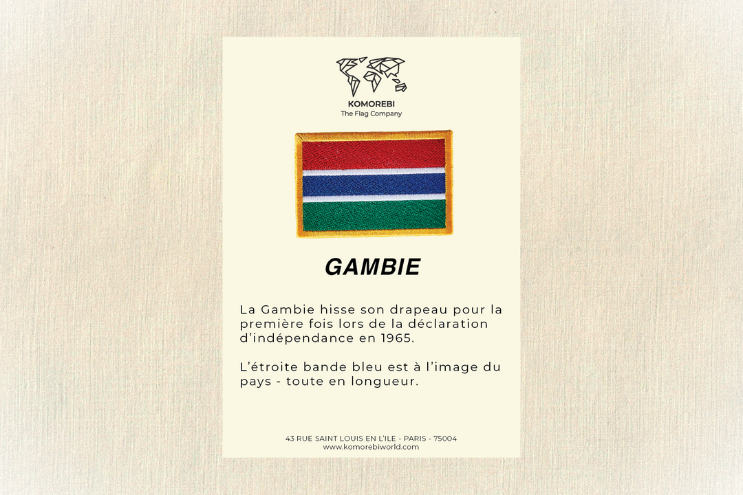 Gambie - Drapeau Brodé