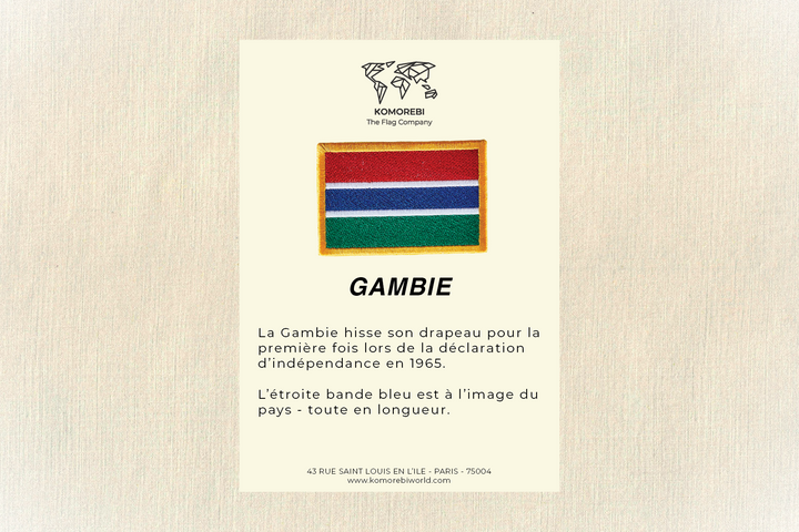 Gambie - Drapeau Brodé