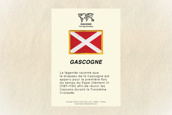 Gascogne - Drapeau Brodé