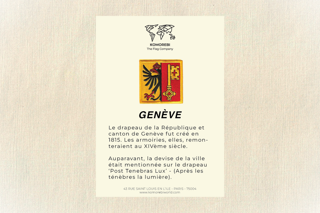 Genève - Drapeau Brodé
