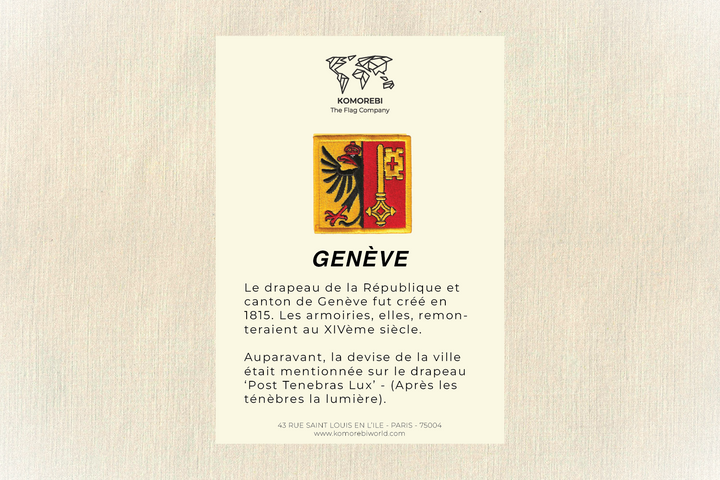 Genève - Drapeau Brodé