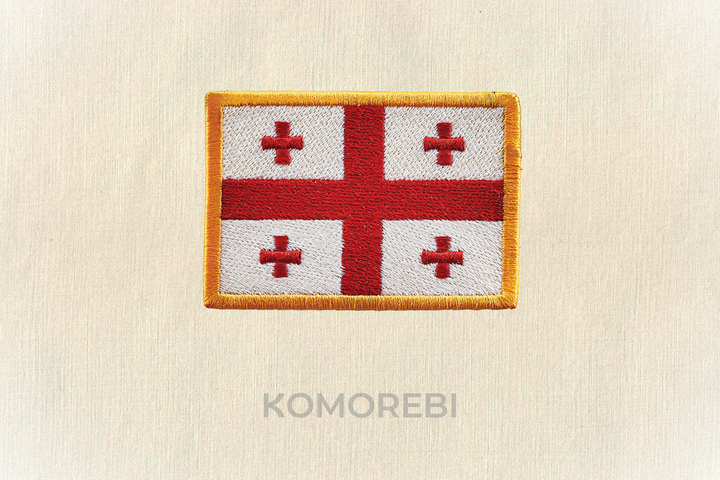 Géorgie - Drapeau Brodé