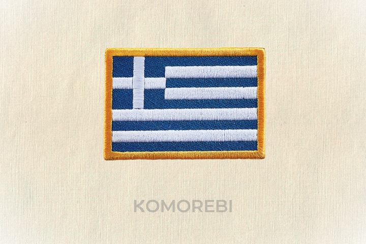 Grèce - Drapeau Brodé