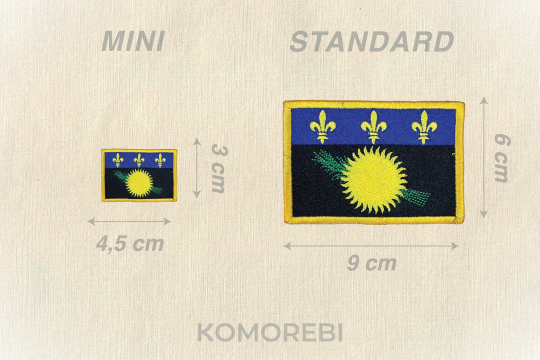 Guadelope - Drapeau Brodé