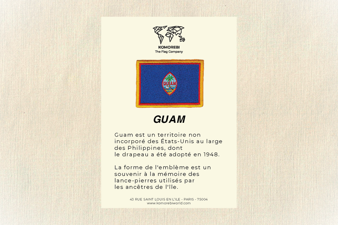 Guam - Gestickte Flagge