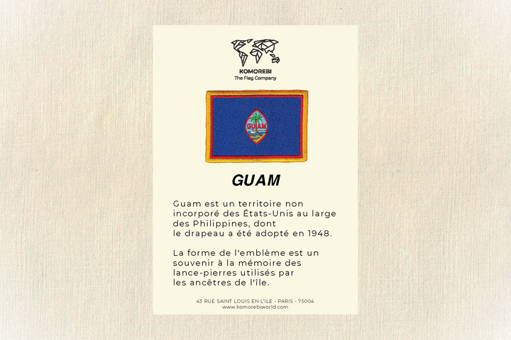Guam - Gestickte Flagge