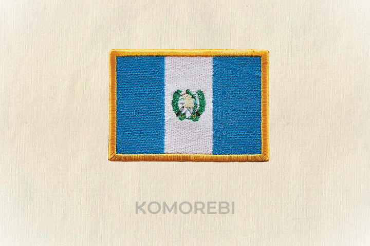 Guatemala - Drapeau Brodé
