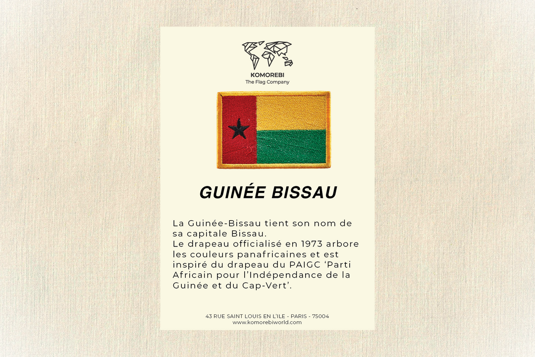 Guinée Bissau - Drapeau Brodé