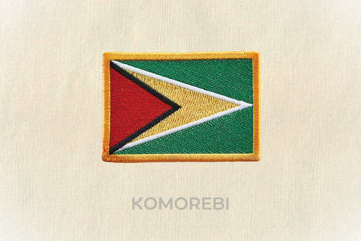 Guyana - Drapeau Brodé