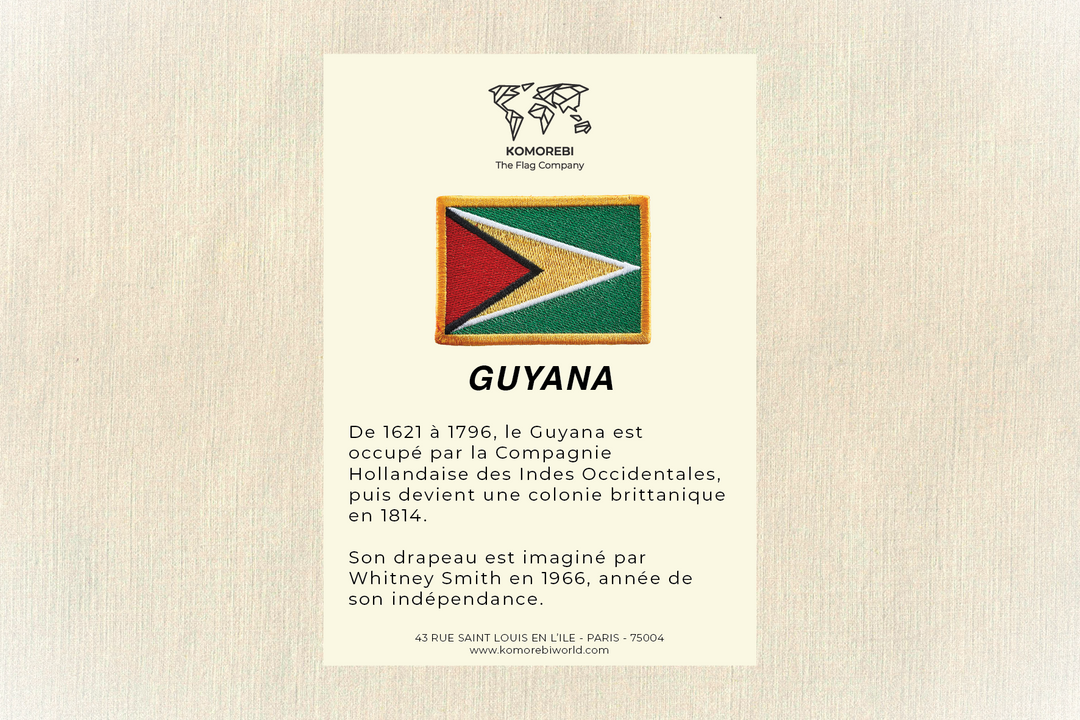 Guyana - Drapeau Brodé