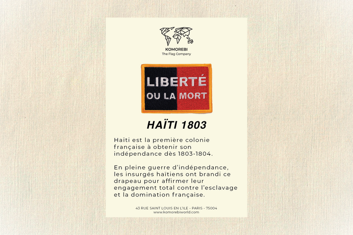 Haïti (1803) - Drapeau Brodé